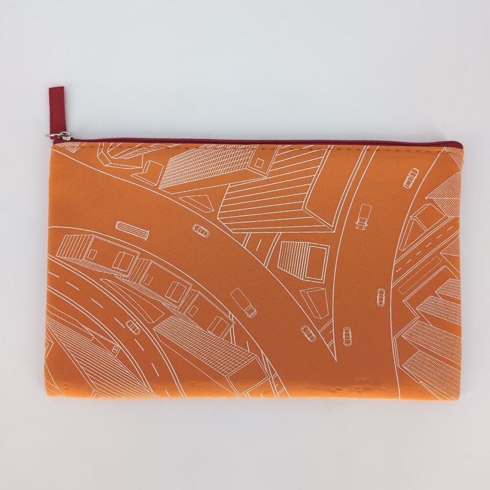 Emirates Special Edition 2020 Expo Orange /White Kit Bag Toiletries Travel Pouch